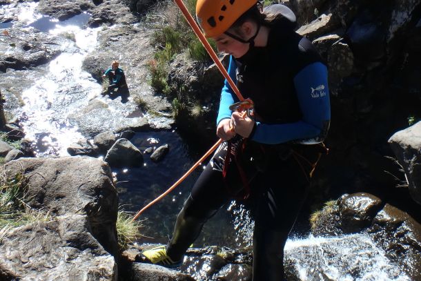 Canyoning on Ribeira das Cales