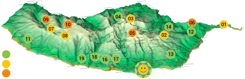 MadeiraLevada Walks Map