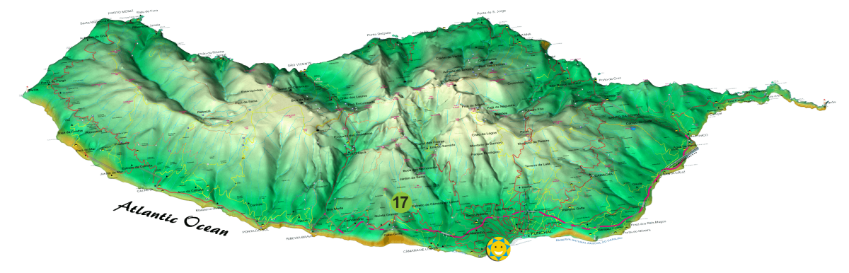 Levada do Estreito Map