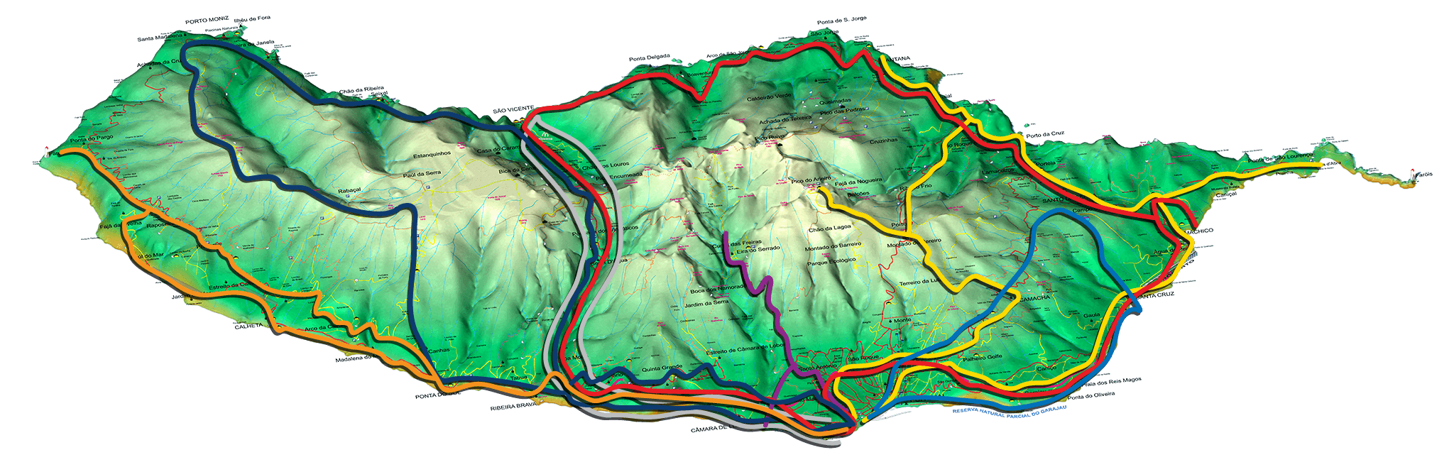 Madeira Inselkarte